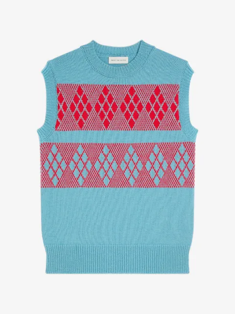 DRIES VAN NOTEN pull en laine à motif GG en jacquard