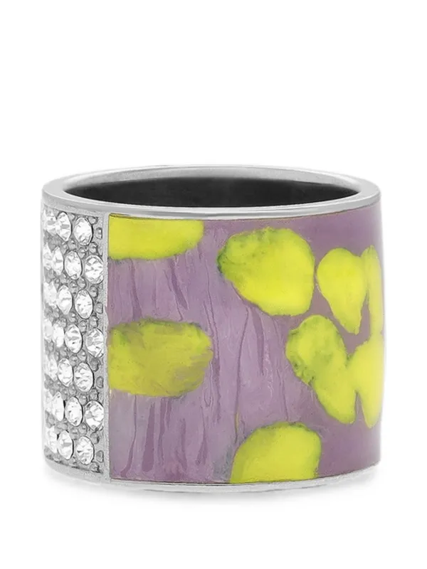 Dries Van Noten Handmade Painted Ring in Silver