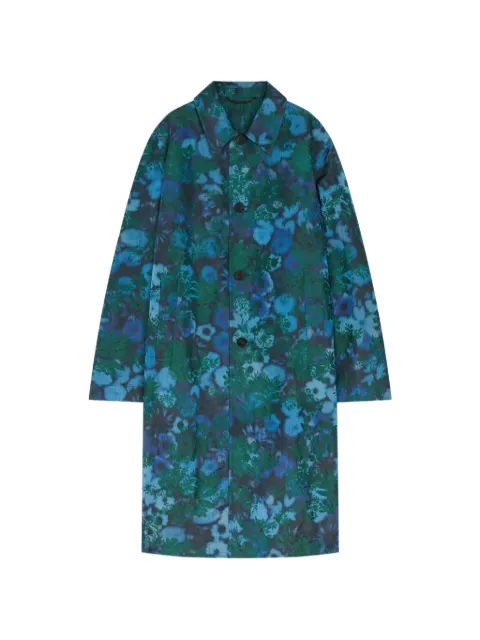 DRIES VAN NOTEN jacquard mac coat