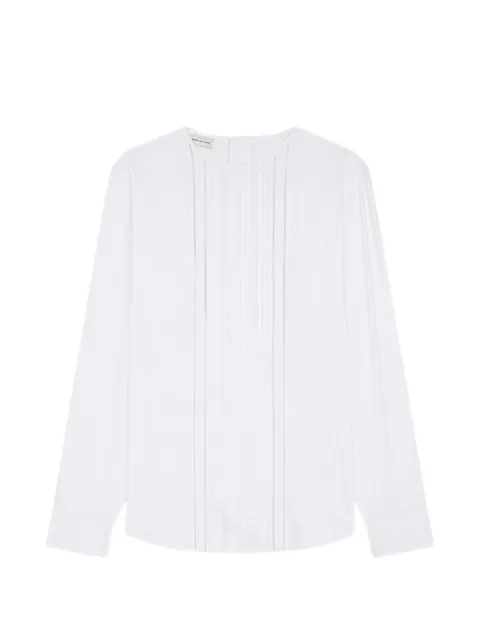DRIES VAN NOTEN collarless cotton shirt