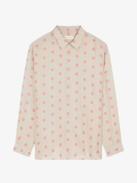 DRIES VAN NOTEN loose jacquard shirt