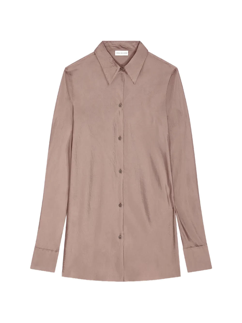DRIES VAN NOTEN fitted viscose shirt