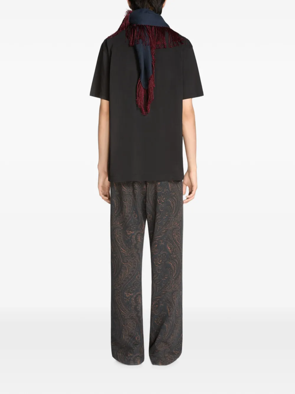 DRIES VAN NOTEN Overdyed Sweattrousers in Blue, view 4