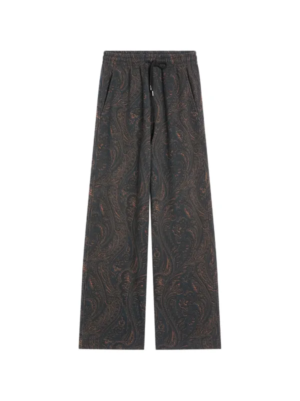 Dries Van Noten Overdyed Sweattrousers in Blue