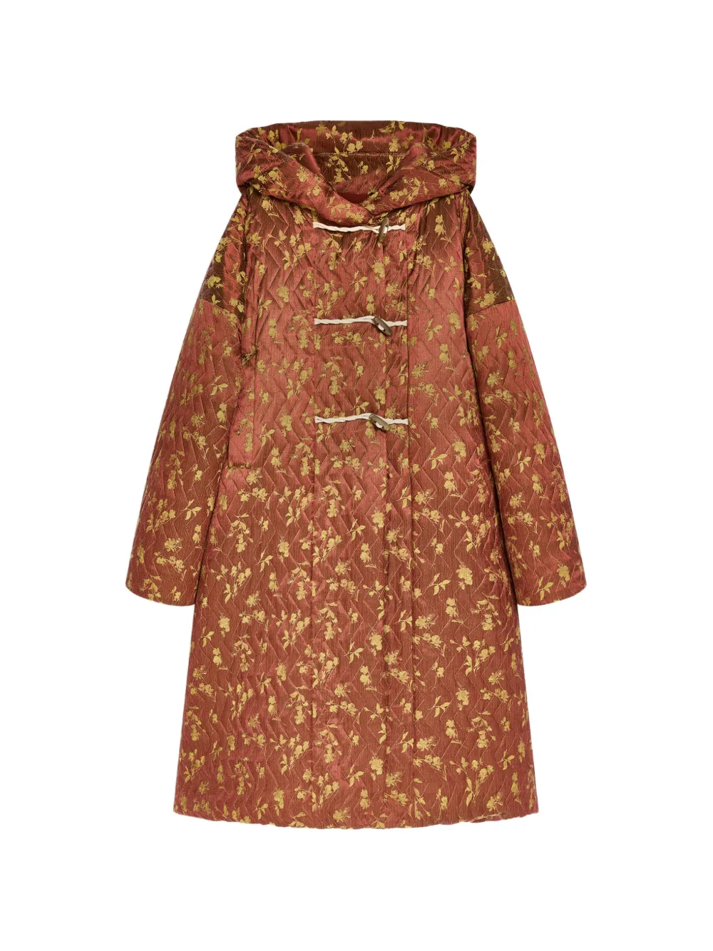 DRIES VAN NOTEN Dufflecoat aus Jacquard - Orange