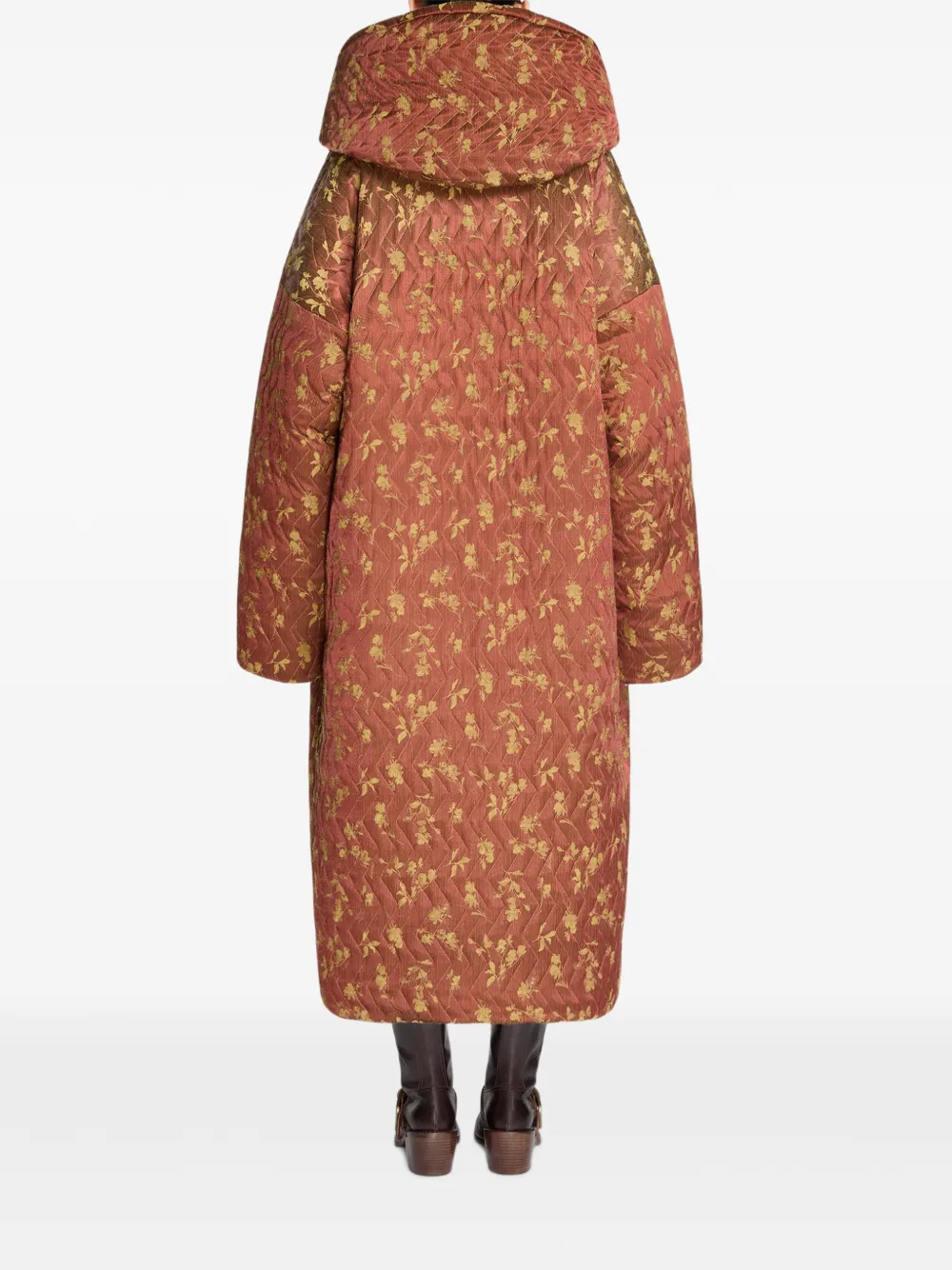 DRIES VAN NOTEN Duffeljas met jacquard Oranje
