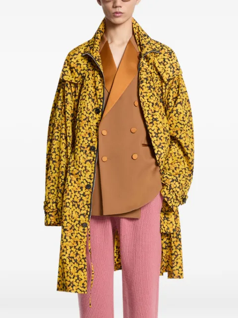 DRIES VAN NOTEN oversized printed parka
