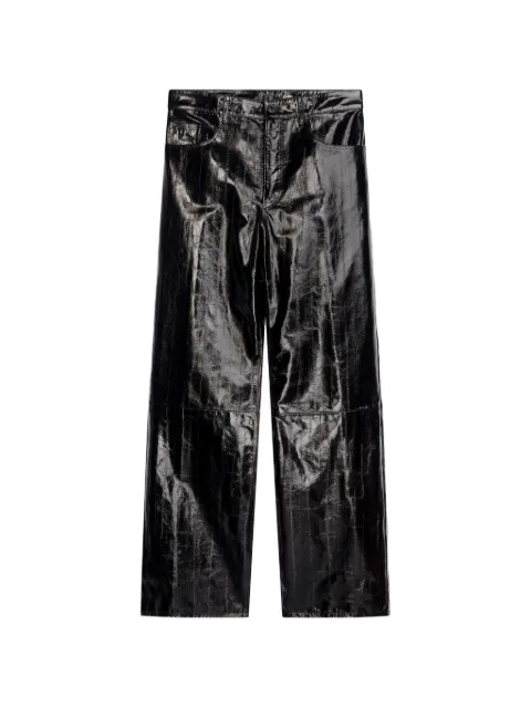 DRIES VAN NOTEN loose leather pants