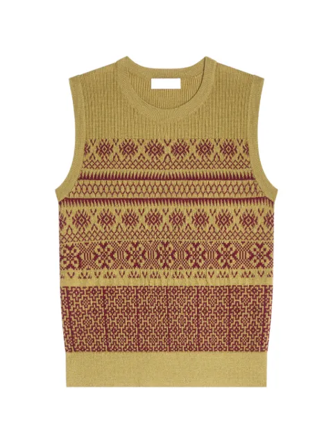 DRIES VAN NOTEN jacquard wool sweater