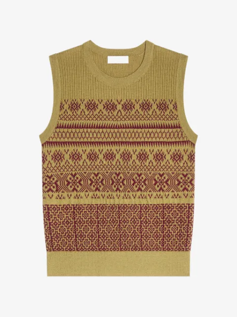 DRIES VAN NOTEN jacquard wool sweater