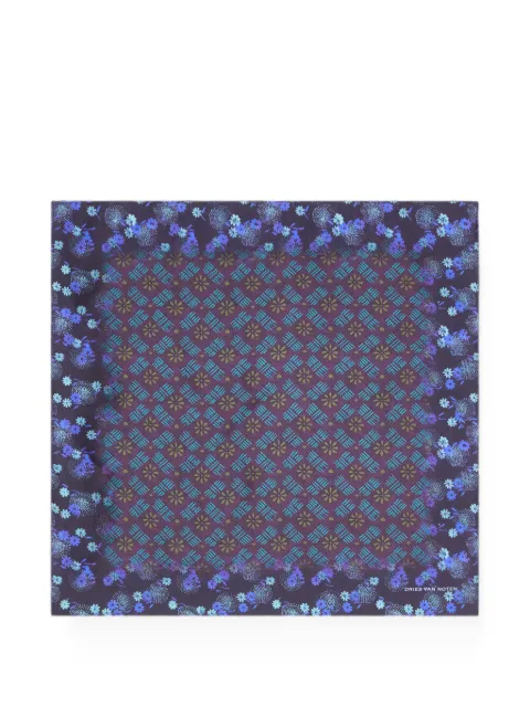 DRIES VAN NOTEN silk pocket square scarves