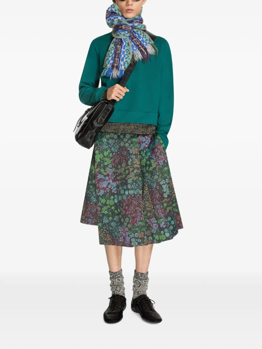 DRIES VAN NOTEN Wollen sjaal Grijs