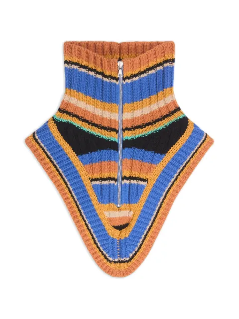 DRIES VAN NOTEN wool zip collar