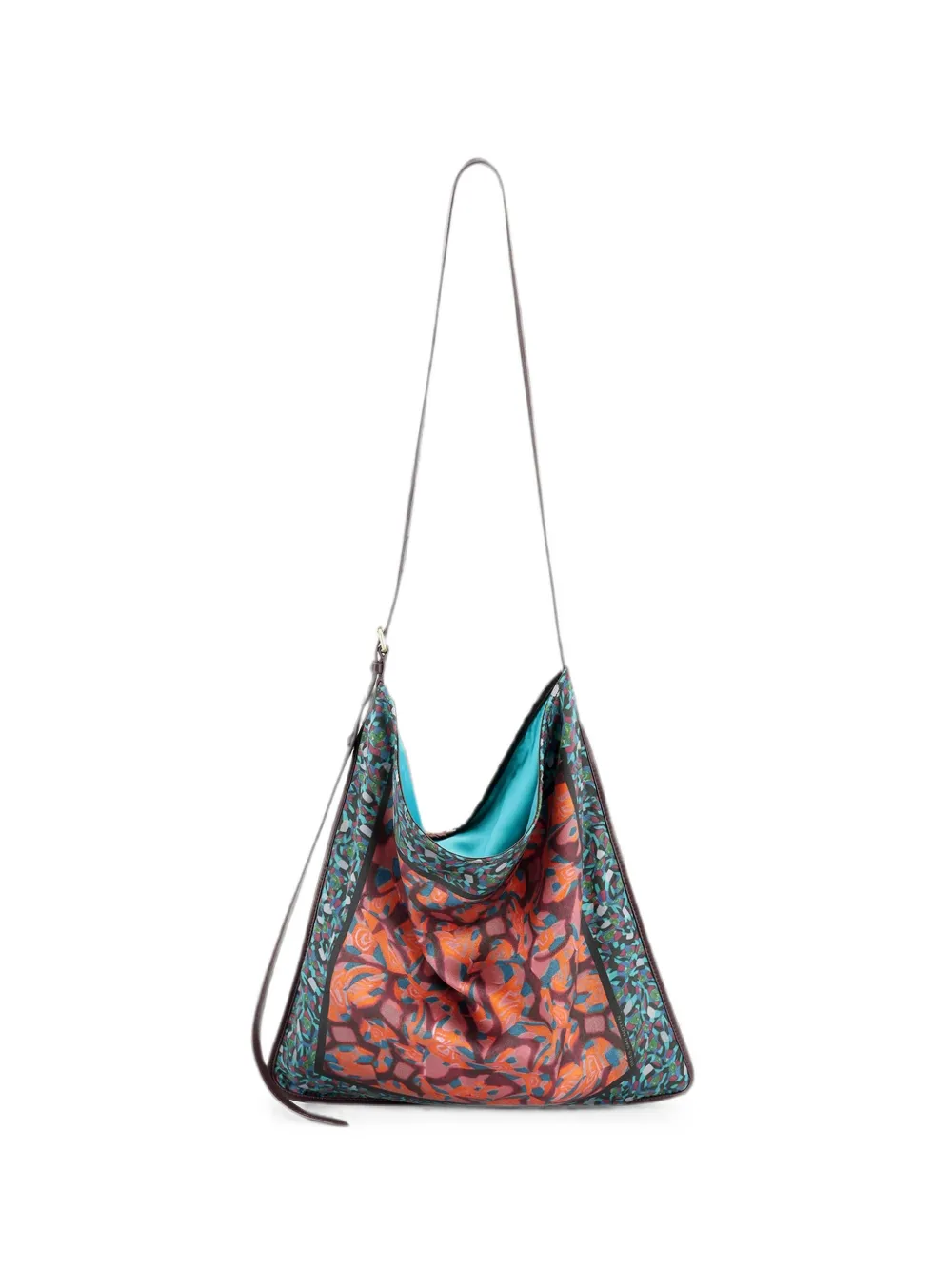 DRIES VAN NOTEN Borsa grande stile foulard - Arancione