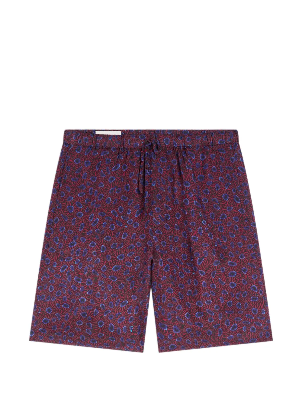 DRIES VAN NOTEN Shorts in twill di viscosa - Rosso