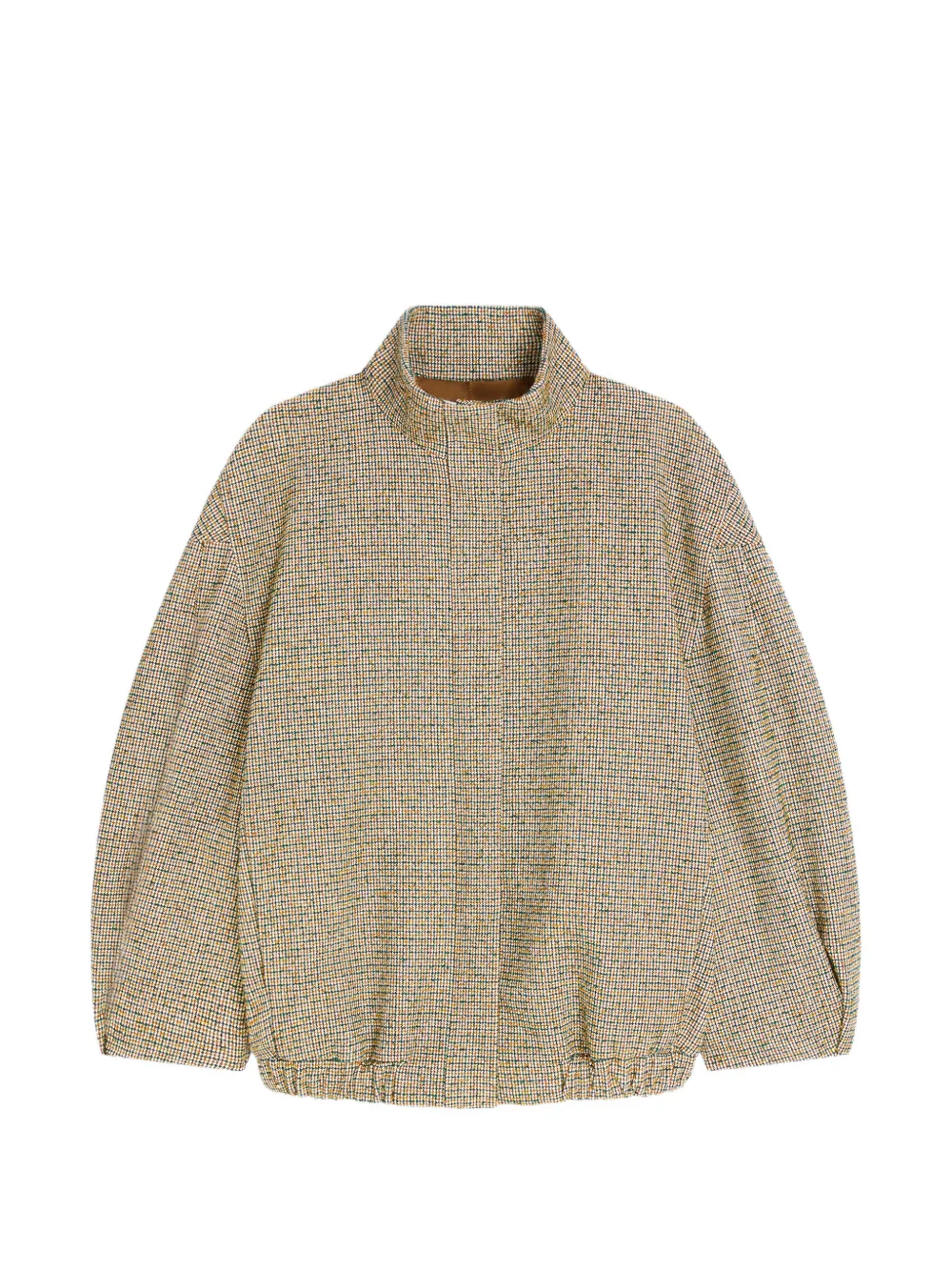 DRIES VAN NOTEN Karierte Bomberjacke - Nude