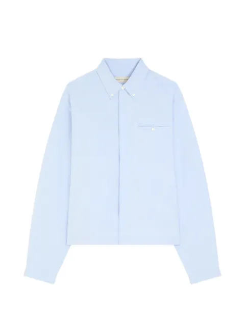 DRIES VAN NOTEN cropped cotton shirt