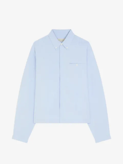 DRIES VAN NOTEN cropped cotton shirt