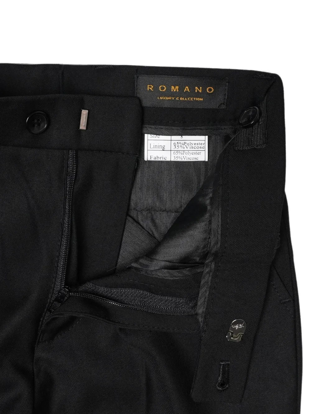 ROMANO KIDS Driedelig pak met sjaalrevers Zwart