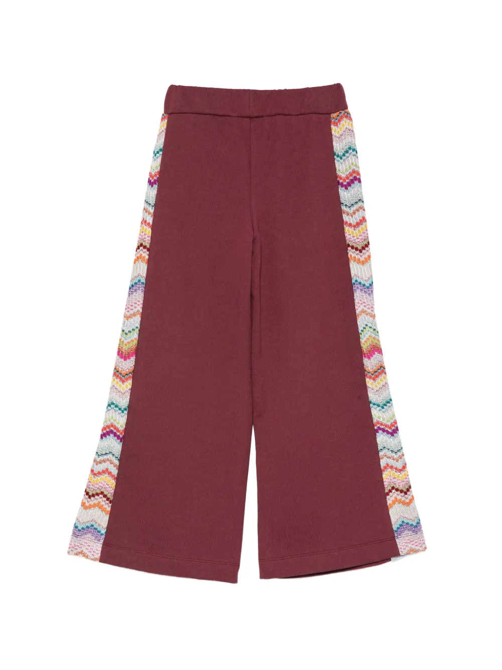 Missoni Kids Trainingsbroek met geborduurd logo en zigzag-vlak Rood