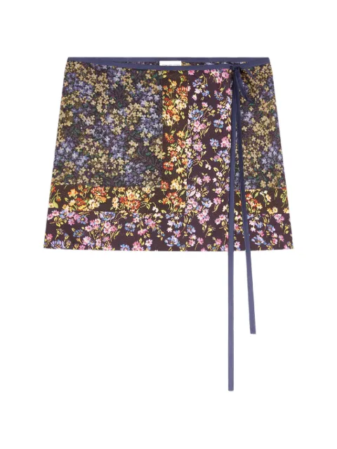 DRIES VAN NOTEN printed wrap skirt