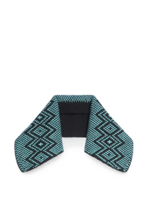 DRIES VAN NOTEN jacquard wool collar