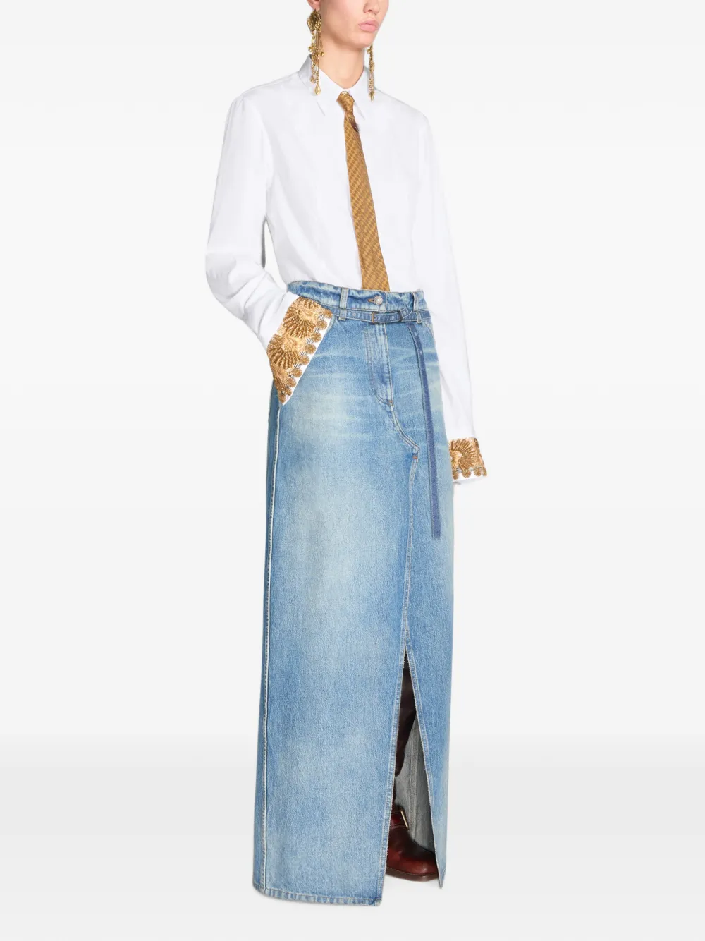 DRIES VAN NOTEN Denim rok Blauw