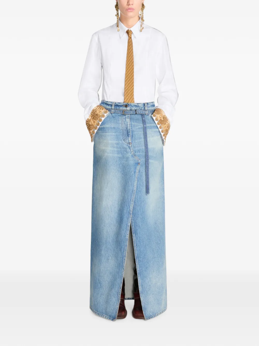 DRIES VAN NOTEN Denim rok Blauw