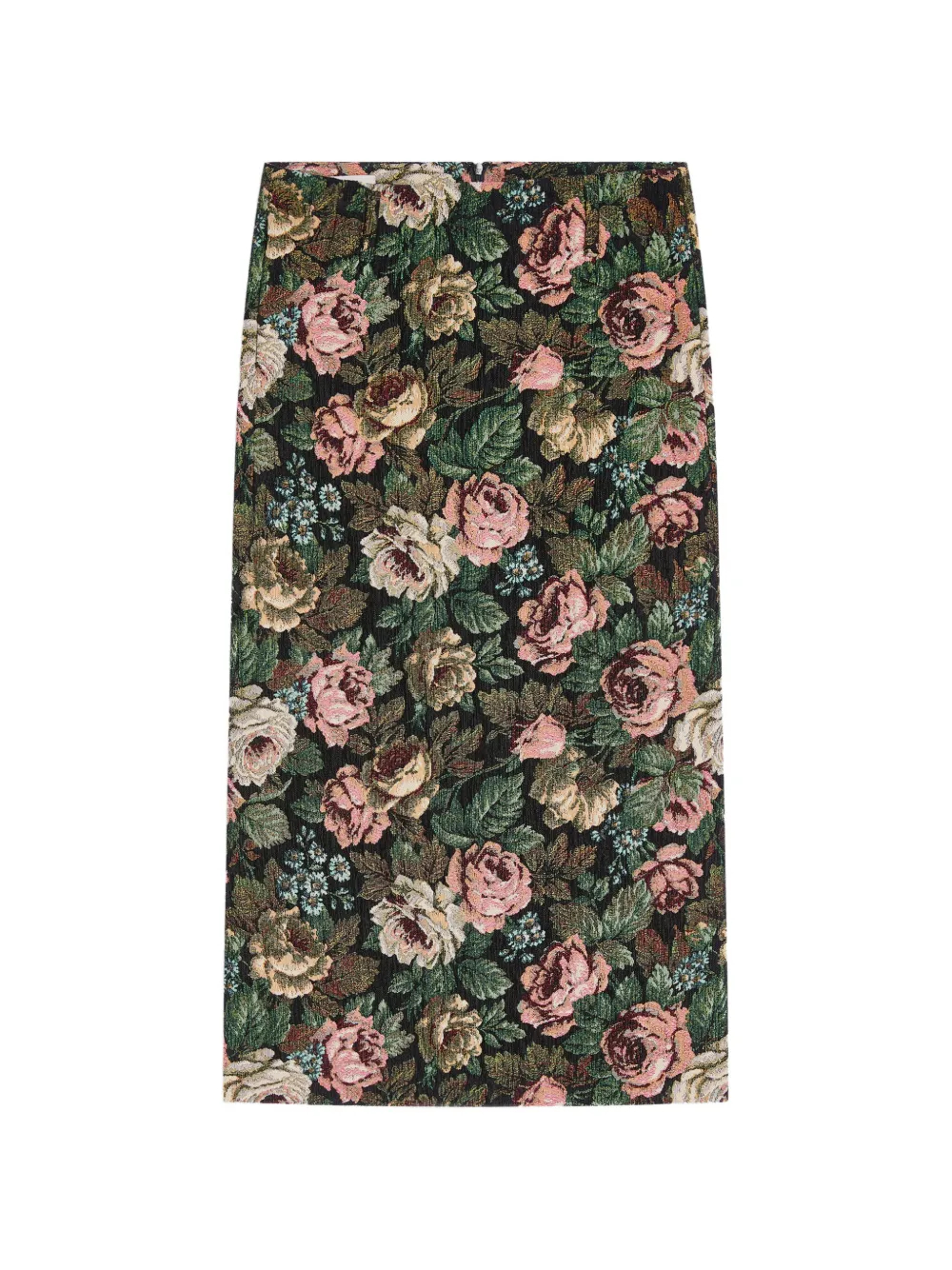 DRIES VAN NOTEN Gonna lunga a fiori - Nero