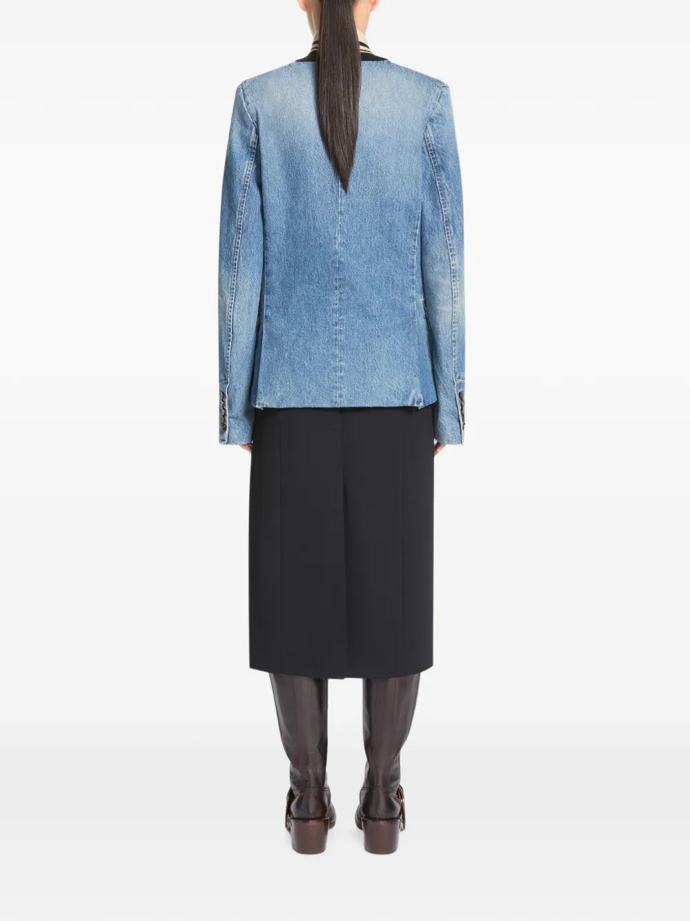 DRIES VAN NOTEN Denim blazer Blauw