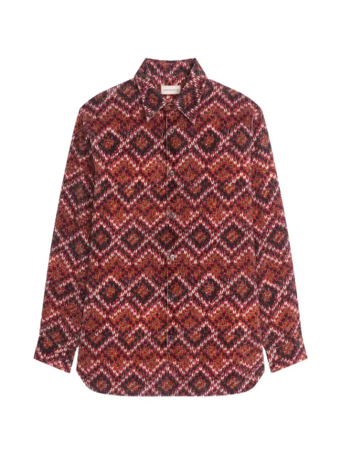 DRIES VAN NOTEN printed corduroy shirt