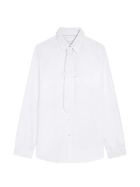 DRIES VAN NOTEN classic cotton shirt with tie