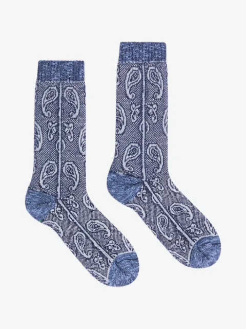 DRIES VAN NOTEN jacquard wool socks