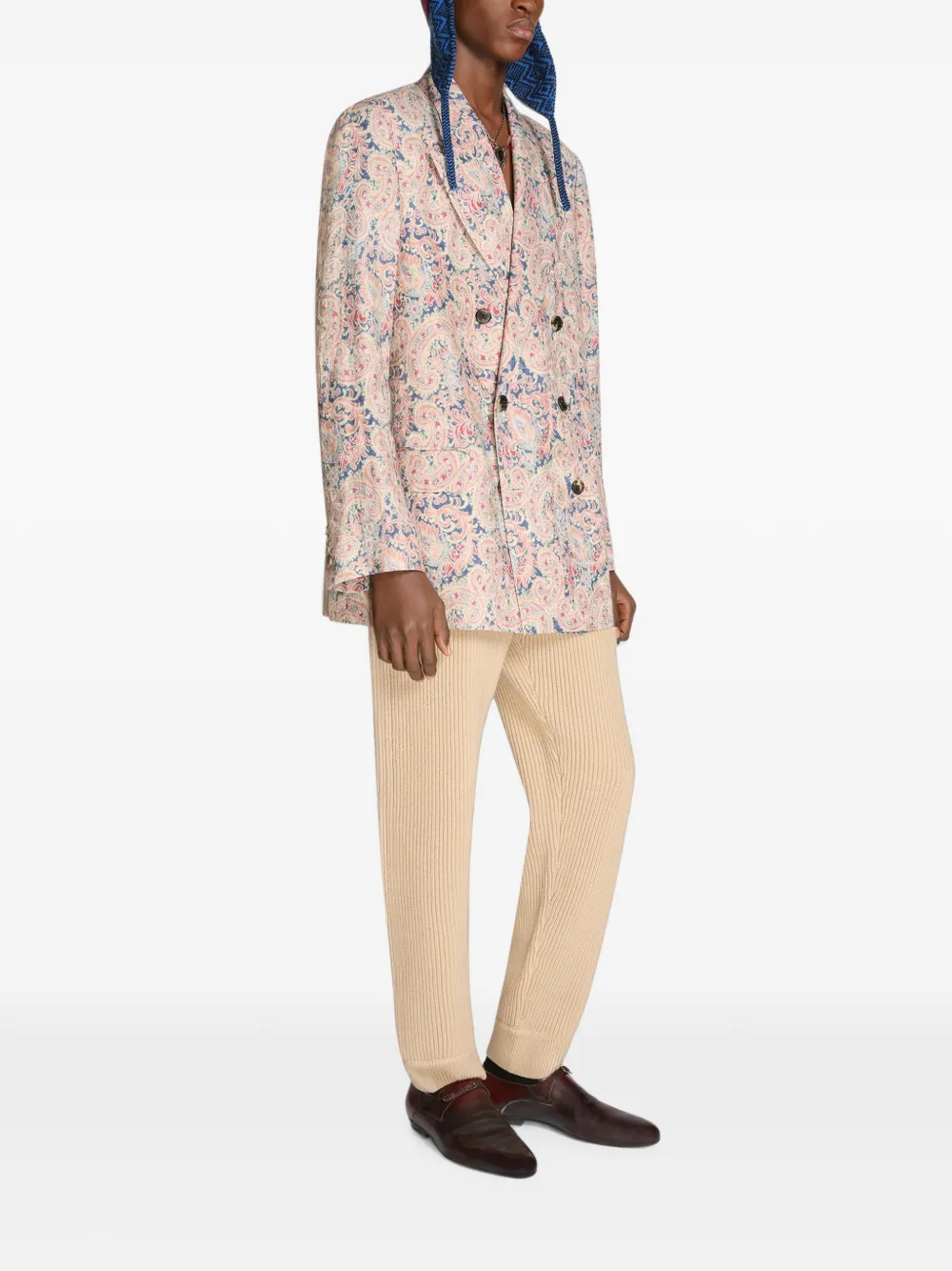DRIES VAN NOTEN Blazer met dubbele rij knopen Roze