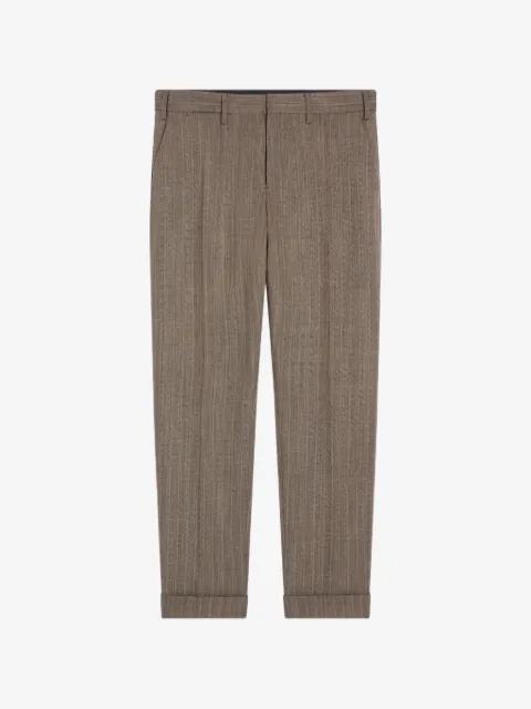 DRIES VAN NOTEN cuffed wool pants