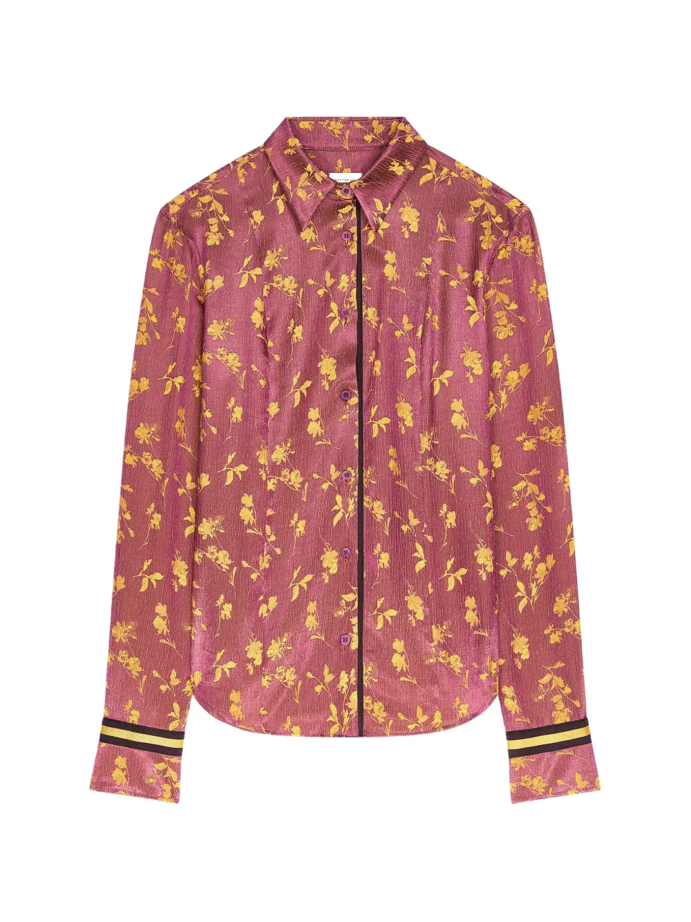 DRIES VAN NOTEN Jacquard-Hemd - Violett