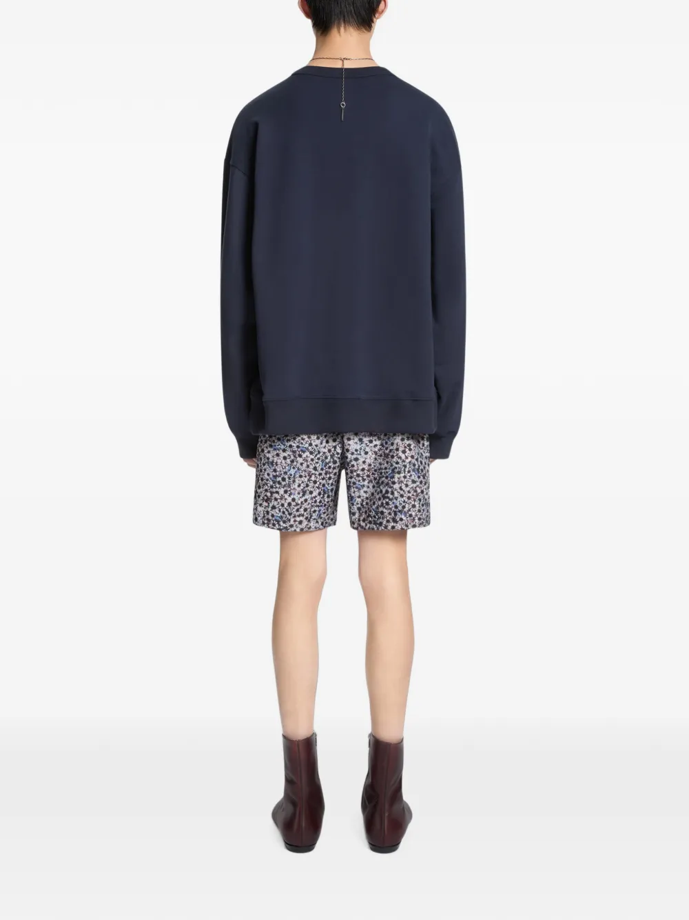 DRIES VAN NOTEN Zwembroek met print Grijs