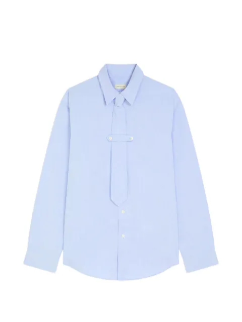 DRIES VAN NOTEN classic cotton shirt with tie