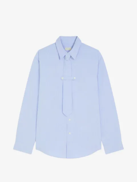 DRIES VAN NOTEN classic cotton shirt with tie
