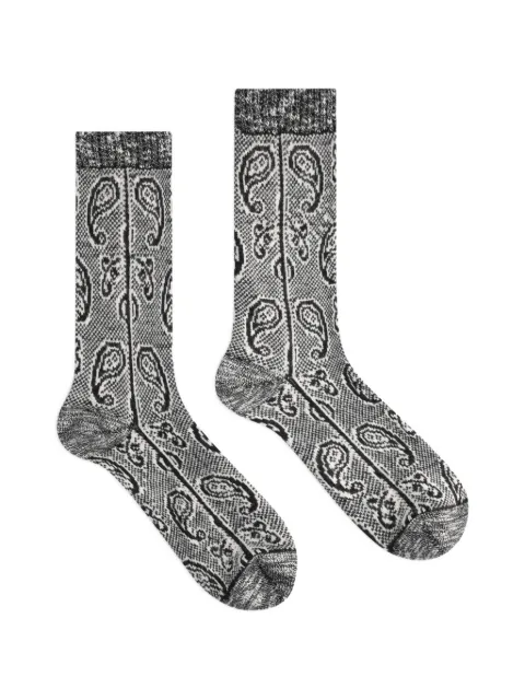 DRIES VAN NOTEN jacquard wool socks