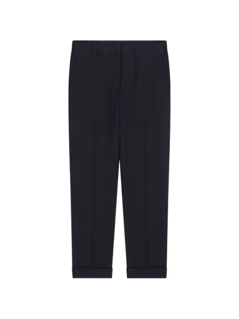 DRIES VAN NOTEN cuffed cotton wool pants