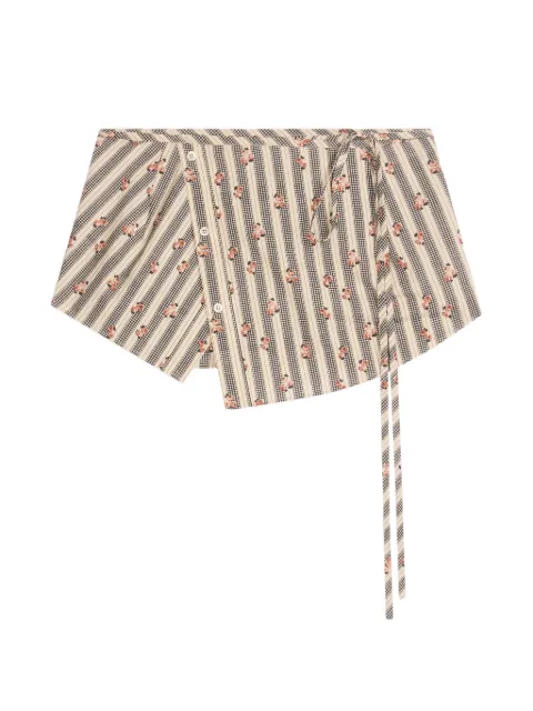 DRIES VAN NOTEN printed cotton wrap belt