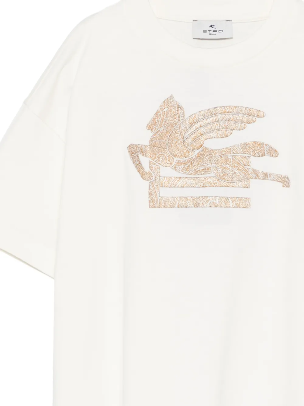 ETRO KIDS T-shirt met borduurwerk Beige