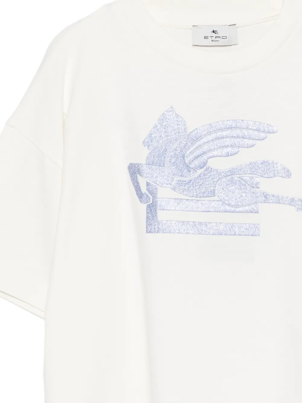 ETRO KIDS T-shirt met Pegasus-borduurwerk Beige