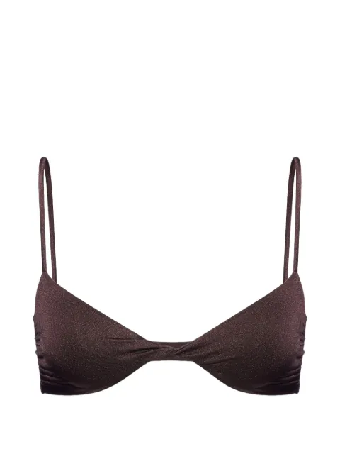 SALT & WAVE twist-detail bikini top