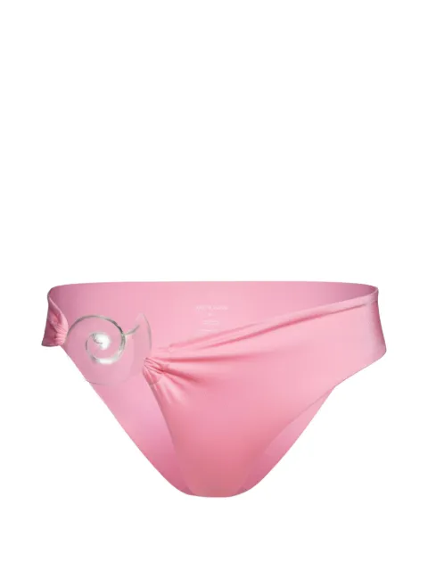SALT & WAVE Magda shell-detail bikini bottoms