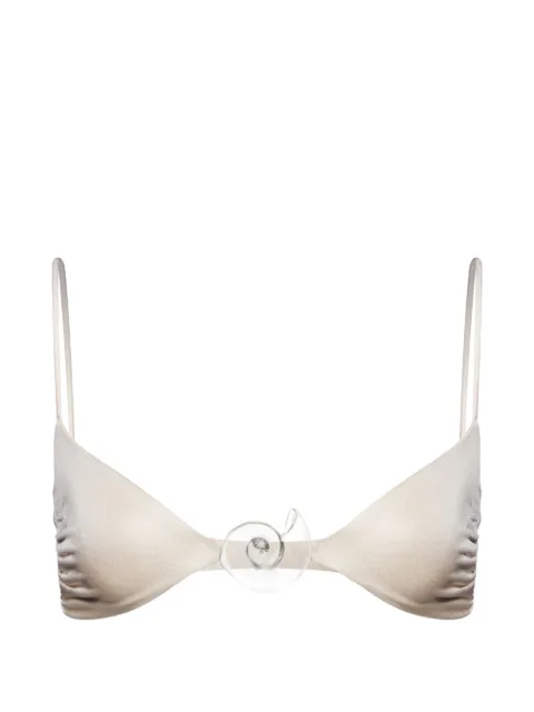 SALT & WAVE Aphrodite shell-detail bikini top