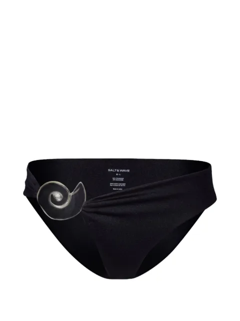 SALT & WAVE Aphrodite shell-embellished bikini bottoms