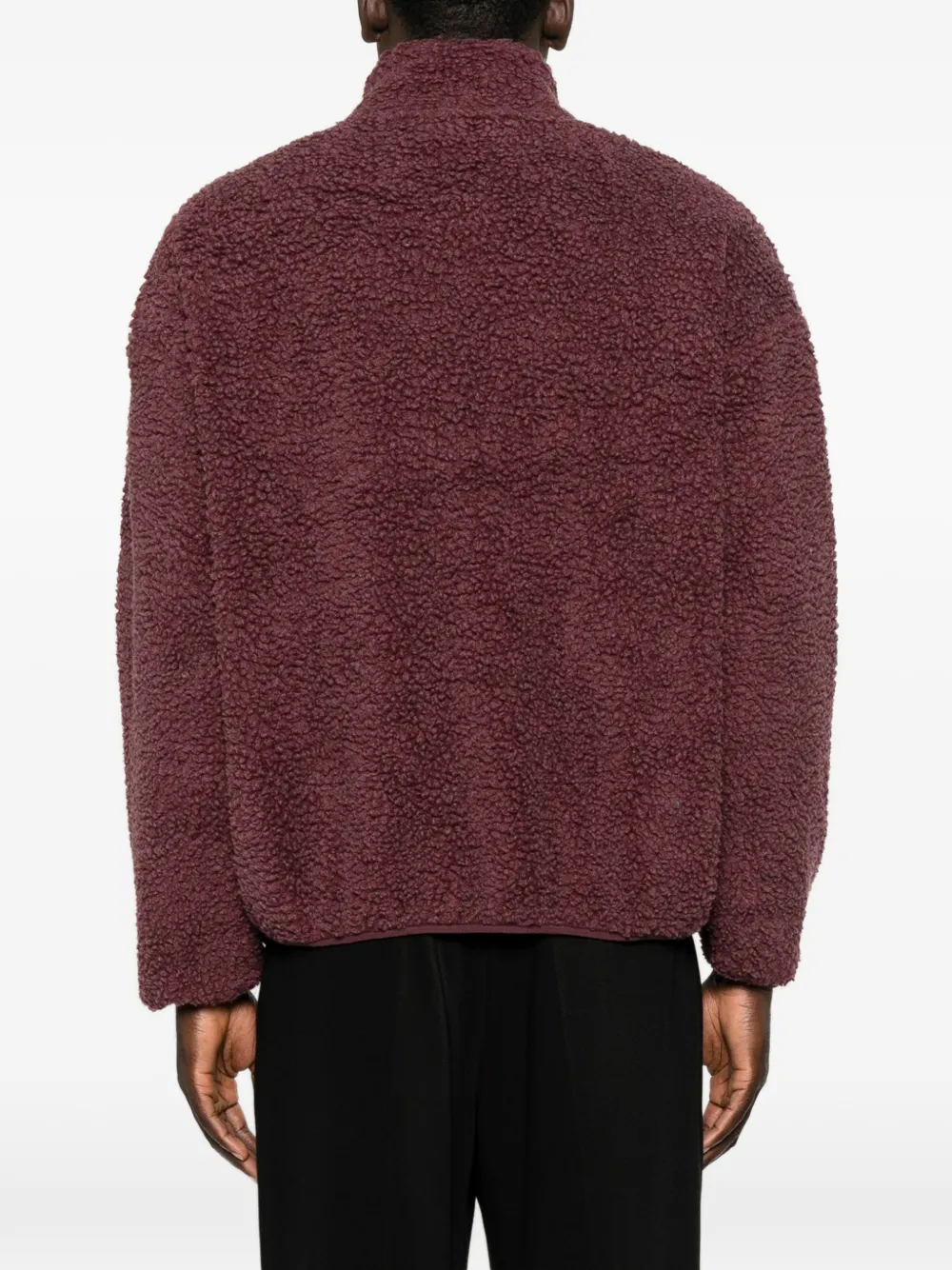 American Vintage Sweater met logopatch Rood