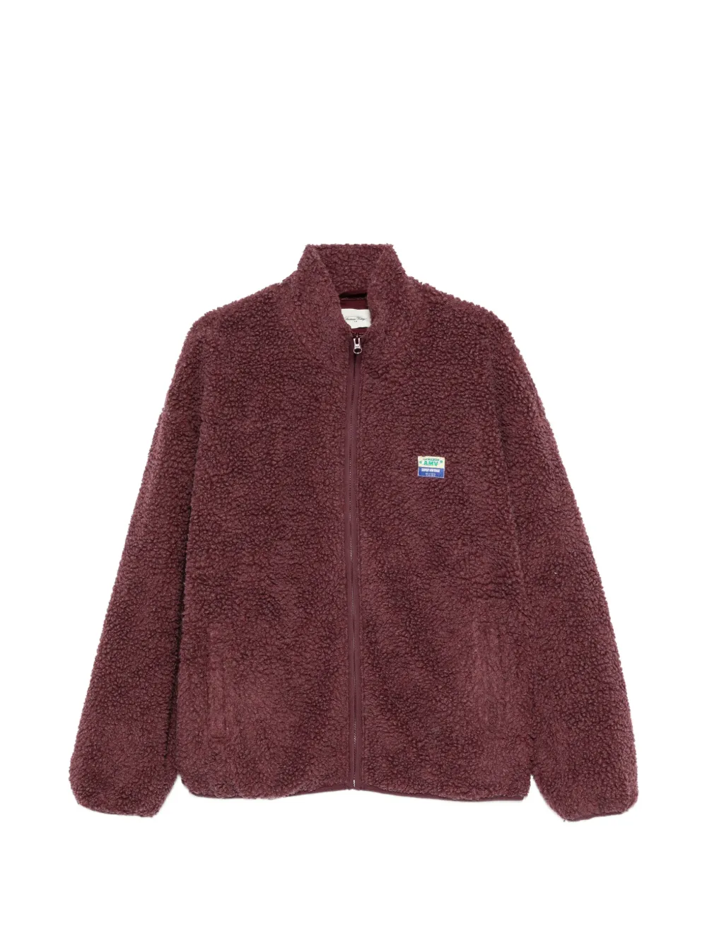 American Vintage Sweater met logopatch Rood